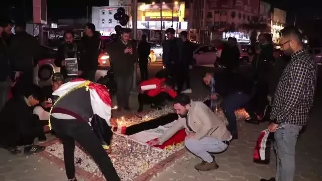 Kerkük'te düzenlenen gösteride Bağdat'taki terör saldırısı kınandı Kerkük'te düzenlenen gösteride Bağdat'taki terör saldırısı kınandı