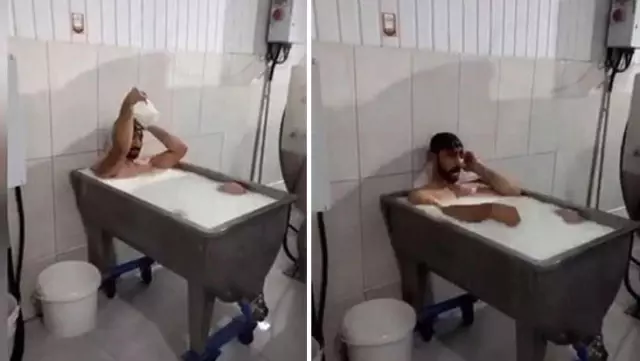 'Süt banyosu' görüntülerine ilişkin yargılanan iki sanığın 15'er yıla kadar hapsi istendi 'Süt banyosu' görüntülerine ilişkin yargılanan iki sanığın 15'er yıla kadar hapsi istendi