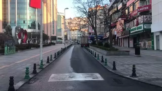 Cadde ve sokaklarda sessizlik hakim Cadde ve sokaklarda sessizlik hakim