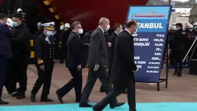 Son dakika haberleri | Cumhurbaşkanı Erdoğan, İstanbul Fırkateyni'nin Denize İniş Töreni'nde konuştu: (2) Son dakika haberleri | Cumhurbaşkanı Erdoğan, İstanbul Fırkateyni'nin Denize İniş Töreni'nde konuştu: (2)