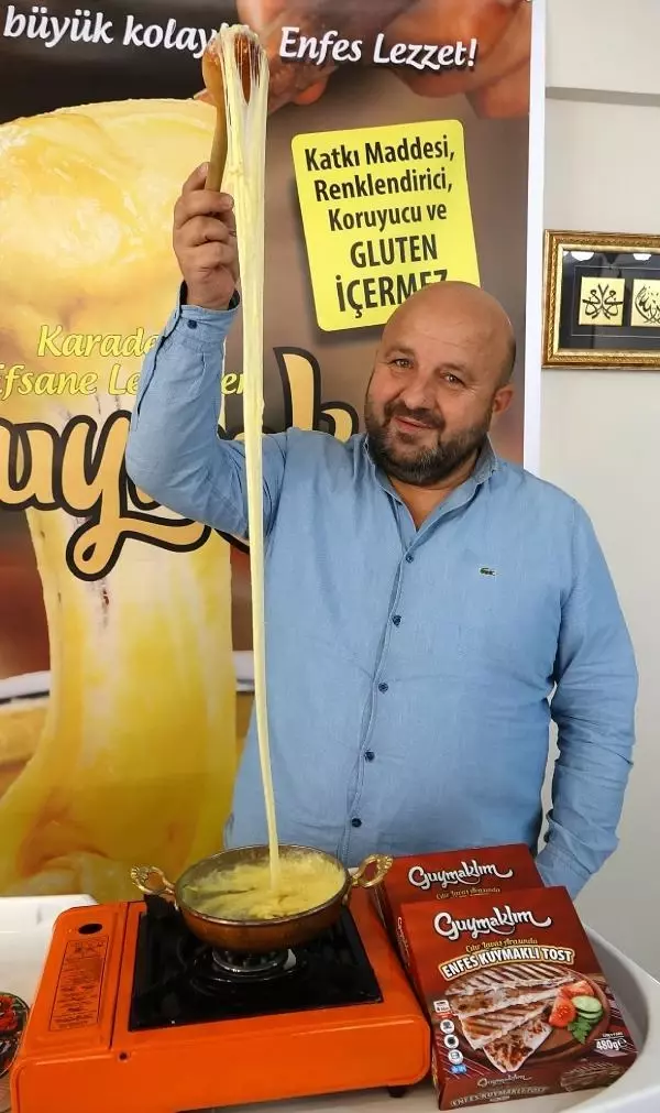 Karadeniz'in ünlü lezzeti 'kuymak' donduruldu, dünyaya satılıyor Karadeniz'in ünlü lezzeti 'kuymak' donduruldu, dünyaya satılıyor