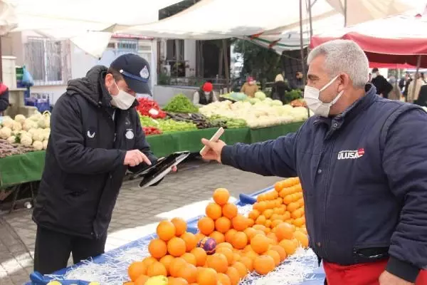 Kartal Belediyesi'nin semt pazarı HES kodu denetimleri sürüyor Kartal Belediyesi'nin semt pazarı HES kodu denetimleri sürüyor