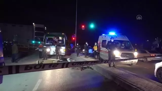 Otobüsün çarptığı bisikletli öldü Otobüsün çarptığı bisikletli öldü