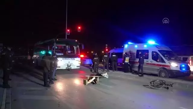 Otobüsün çarptığı bisikletli öldü Otobüsün çarptığı bisikletli öldü