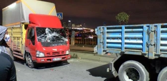 Son dakika haberleri... Sultangazi'de kamyonun camına atılan portakal kazaya neden oldu iddiası
