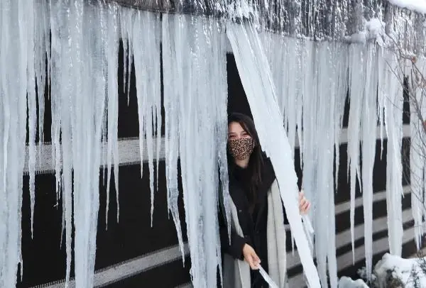 Erzurum eksi 30'u gördü, Doğu buz kesti Erzurum eksi 30'u gördü, Doğu buz kesti