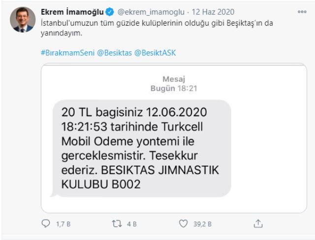 İmamoğlu'nun yaptığı bağış sosyal medyayı ikiye böldü! Fenerbahçeliler İBB Başkanını kendi kampanyalarına davet etti