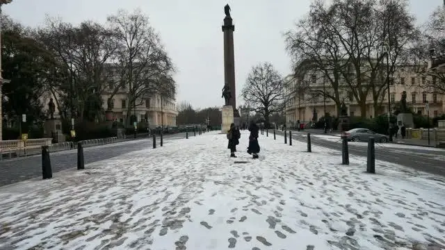 Londra'da kar yağışı Londra'da kar yağışı