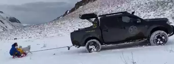 Erzurumlu offroadcıların kar eğlencesi Erzurumlu offroadcıların kar eğlencesi