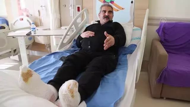 Ayaklarında soğuk yanığı oluşan kargo şoförü tedaviye alındı