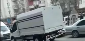 Son dakika... İş yerine pompalı tüfekle saldıran şüphelilerin kamyonetle kaçış anı kamerada