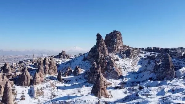 Kar altında bir masal diyarı; Kapadokya Kar altında bir masal diyarı; Kapadokya