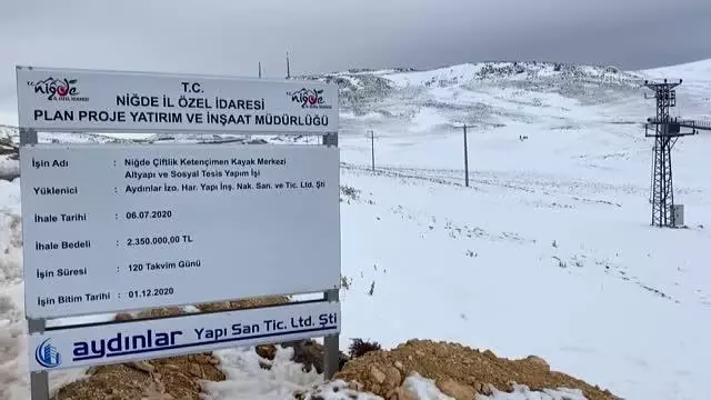Ketençimen Kayak Merkezinin ilk etabının yüzde 95'i tamamlandı Ketençimen Kayak Merkezinin ilk etabının yüzde 95'i tamamlandı