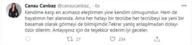TRT announcer Cansu Canbaz, who is on the agenda in social media with Mesut Özil's blunder, returns to the screens