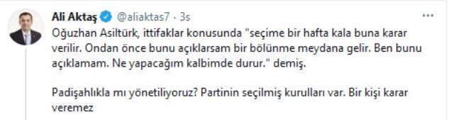 Saadet Partisi'nde ittifak çatlağı! Erdoğan'la görüşen Asiltürk'ün açıklaması kriz çıkardı Saadet Partisi'nde ittifak çatlağı! Erdoğan'la görüşen Asiltürk'ün açıklaması kriz çıkardı