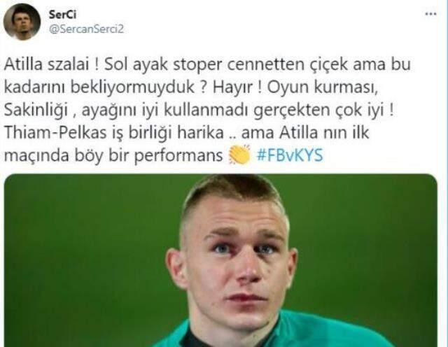Szalai'nin ilk maçındaki performansı, Fenerbahçeli taraftarların beğenisini kazandı Szalai'nin ilk maçındaki performansı, Fenerbahçeli taraftarların beğenisini kazandı