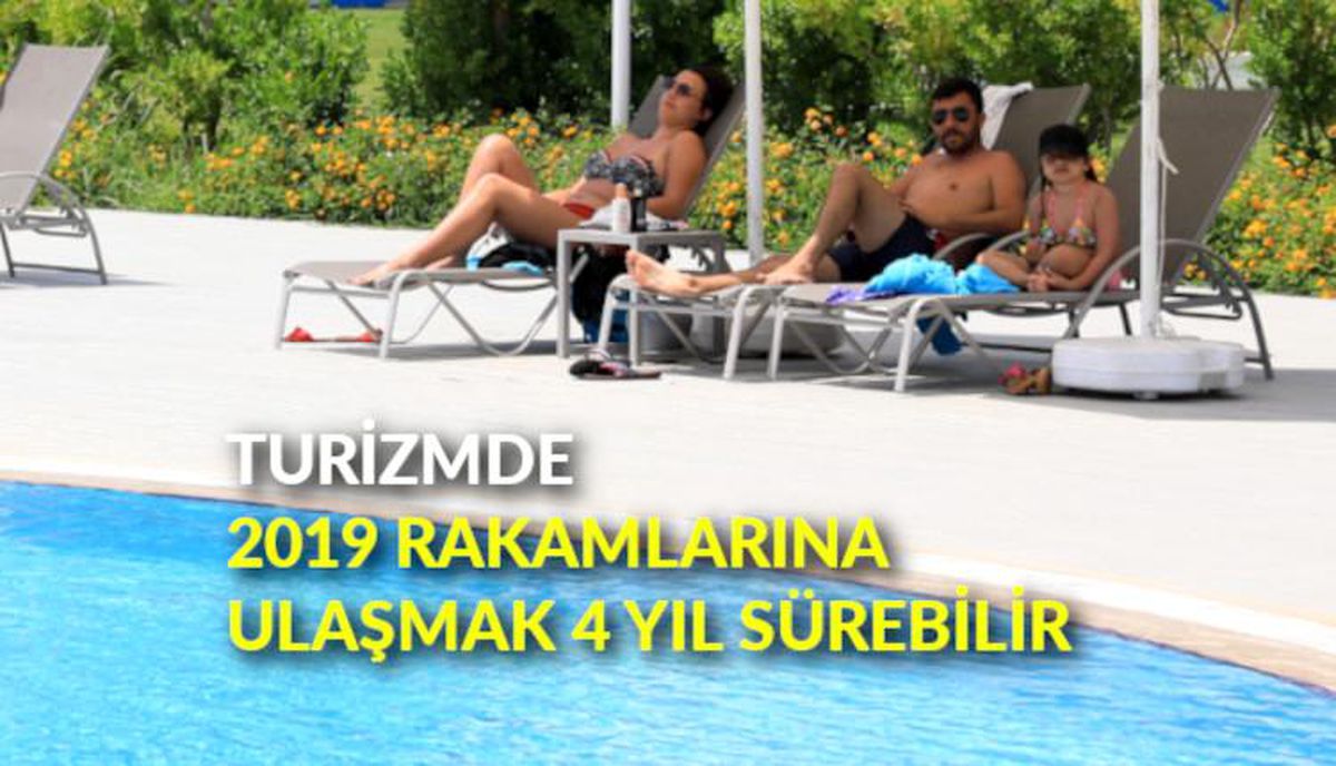 Turizmde 2019 rakamlarına ulaşmak 4 yıl sürebilir
