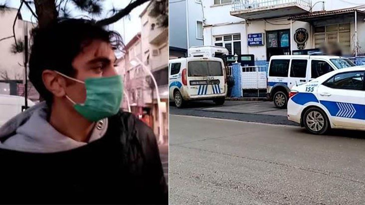 Yoldan geçenleri gizlice videoya alan şahsa gençler müdahale etti