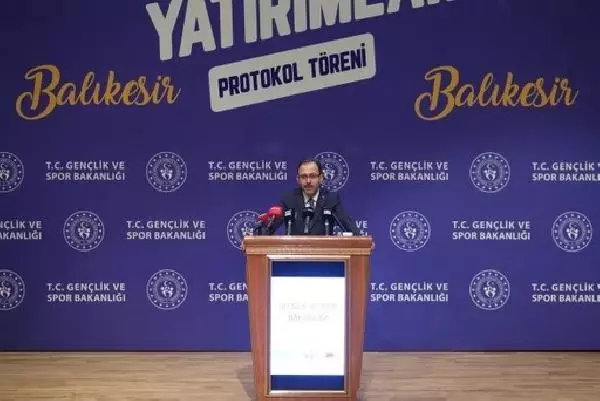 Son dakika spor: Bakan Kasapoğlu: Balıkesir'e 175 milyon TL'lik yatırım hayırlı olsun Son dakika spor: Bakan Kasapoğlu: Balıkesir'e 175 milyon TL'lik yatırım hayırlı olsun