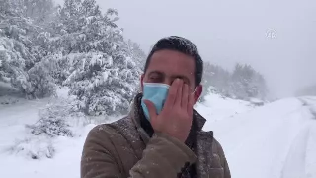 ÇANAKKALE - Lapseki'de kar yağışı ÇANAKKALE - Lapseki'de kar yağışı