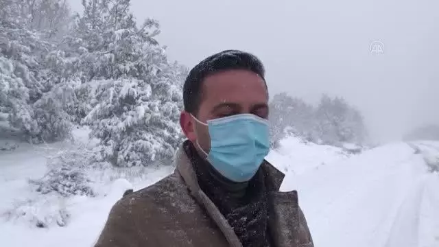 ÇANAKKALE - Lapseki'de kar yağışı ÇANAKKALE - Lapseki'de kar yağışı