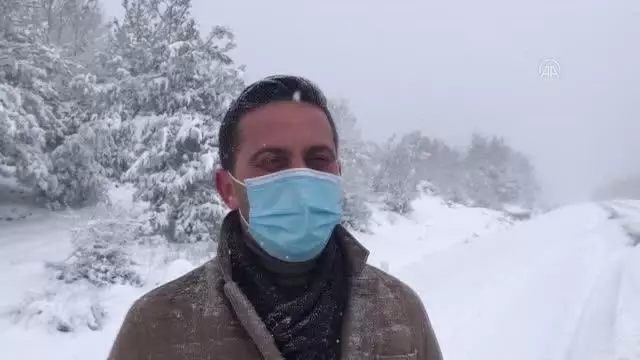 ÇANAKKALE - Lapseki'de kar yağışı ÇANAKKALE - Lapseki'de kar yağışı
