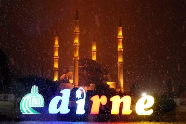 Edirne'de kar yağışı Edirne'de kar yağışı