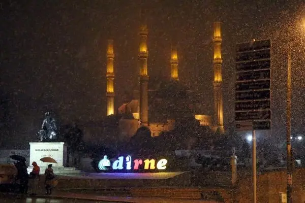 Edirne'de kar yağışı Edirne'de kar yağışı
