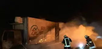 Kamyon alev topuna döndü