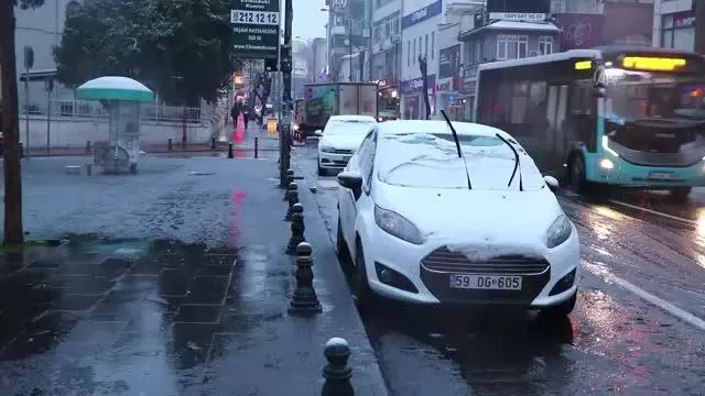 Kar yağışı başladı Kar yağışı başladı
