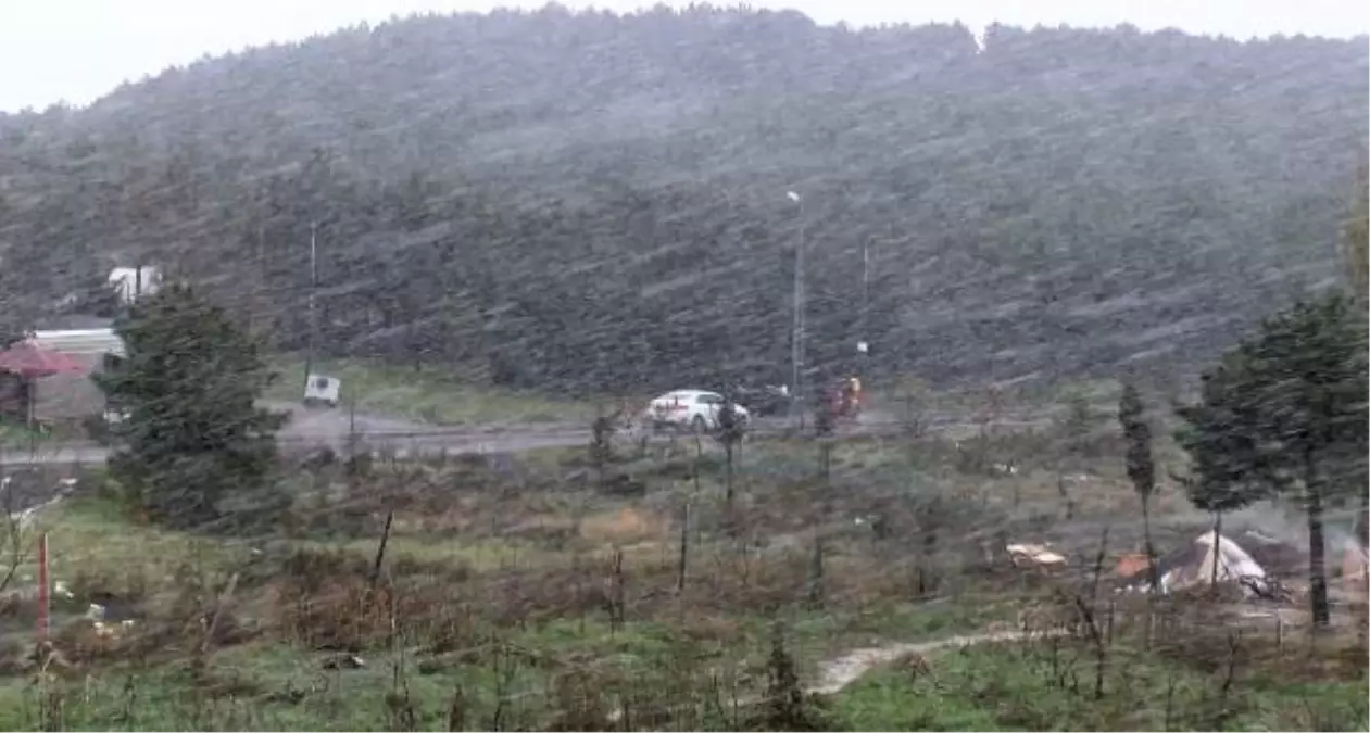 Kartal'da kar yağışı