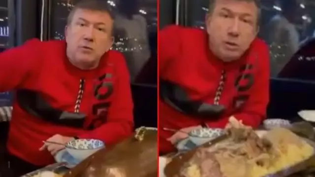 Kısıtlamada kapalı olması gereken restoranda arkadaşlarıyla kaz yiyen Tanju Çolak'ın paylaşımı tepki çekti Kısıtlamada kapalı olması gereken restoranda arkadaşlarıyla kaz yiyen Tanju Çolak'ın paylaşımı tepki çekti