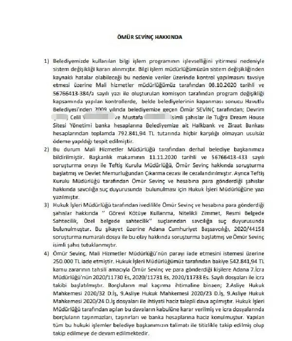 Yüreğir Belediyesi'nin hesabından 792 bin lira vurgun yapan memur tutuklandı Yüreğir Belediyesi'nin hesabından 792 bin lira vurgun yapan memur tutuklandı