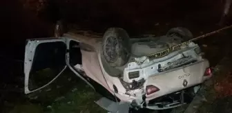 Son dakika... Takla atan otomobilin sürücüsü öldü