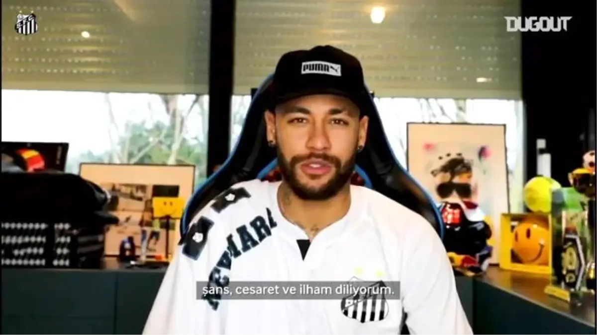 Neymar, Libertadores Finali Öncesi Santos'a Başarı Diledi!