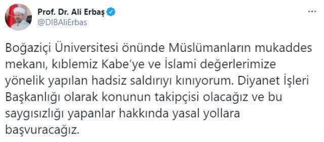 Boğaziçi Üniversitesi önünde Kabe fotoğrafının yere serilmesine ilişkin soruşturmada 4 kişi gözaltına alındı