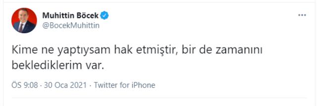 CHP'li Muhittin Böcek'ten imalı tweet: Zamanını beklediklerim var