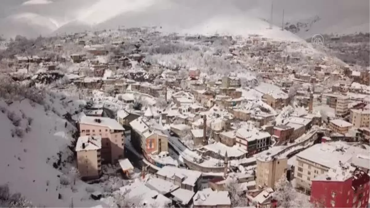 Kar yağışı güzel görüntüler oluşturdu