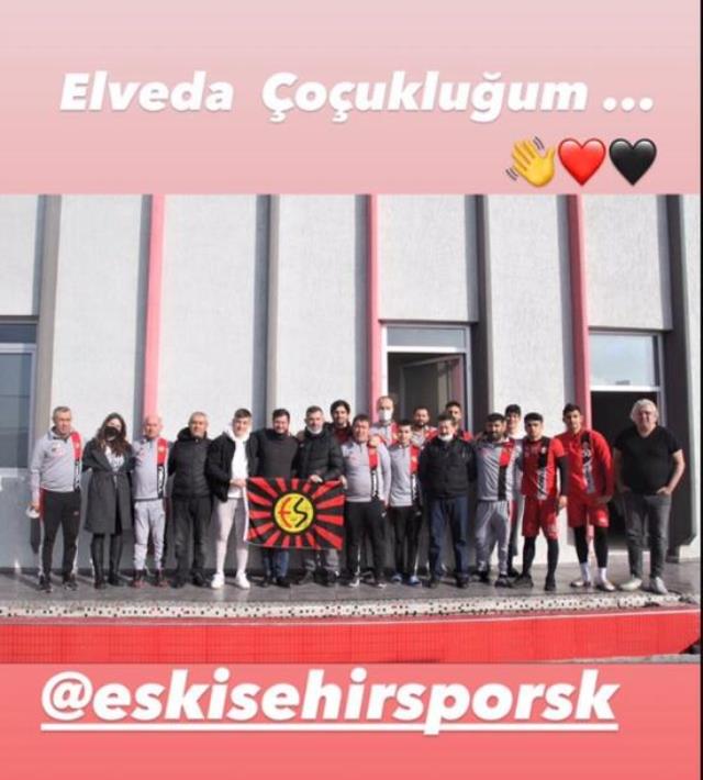 Bilal Ceylan, who signed a deal with Beşiktaş, said goodbye to Eskişehirspor