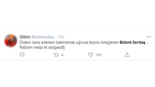 Bülent Serttaş'ın oryantal Didem'e bakmamak için harcadığı çaba sosyal medyayı salladı