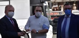 Kan bağışına Sürmene bıçağı hediyesi