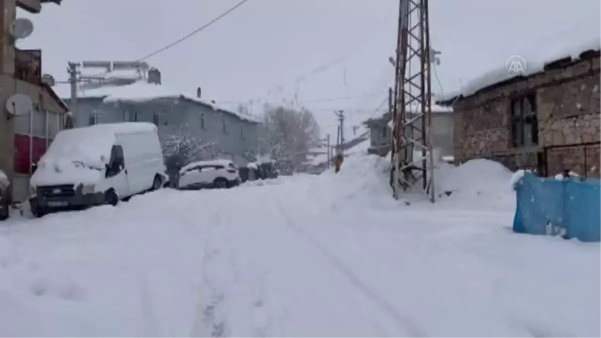 Yedisu'da kar yağışı yaşamı ve ulaşımı olumsuz etkiliyor