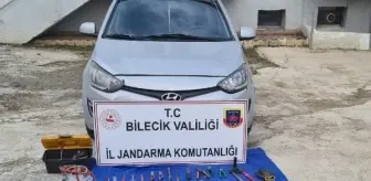 Bilecik'te telefon kablosu çalan 3 şüpheliye suçüstü