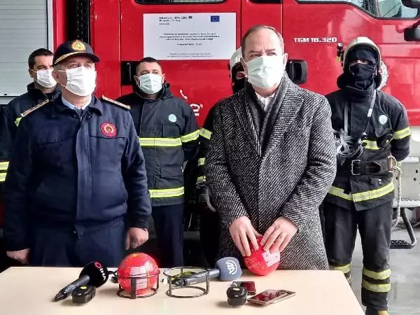 Son dakika haberi: Edirne'de yangınlara karşı, 'otomatik yangın söndürme topu' hizmete alındı
