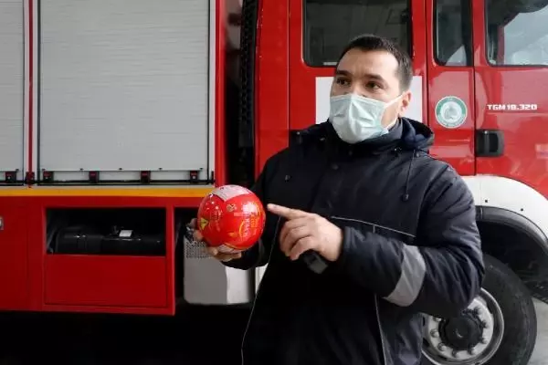 Son dakika haberi: Edirne'de yangınlara karşı, 'otomatik yangın söndürme topu' hizmete alındı