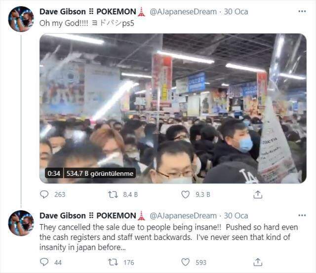 Japonya'da yeniden başlayan PlayStation 5 satışı izdihama neden oldu