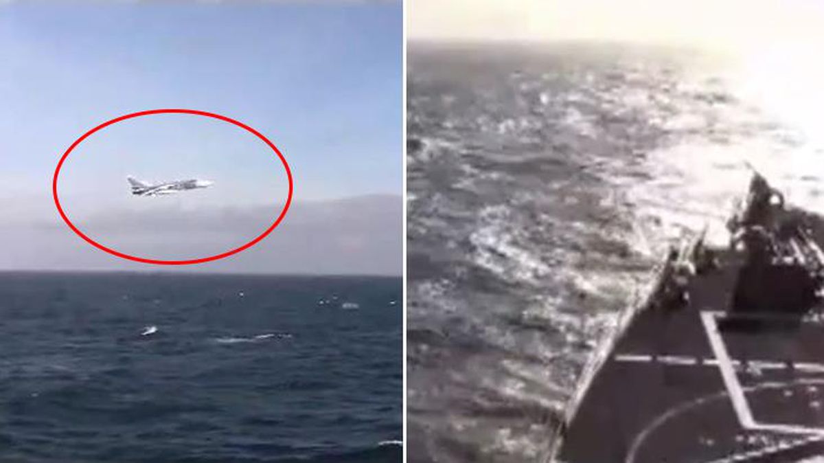 Karadeniz'de sıcak saatler! Rus savaş uçağından ABD'nin güdümlü füze destroyerine taciz