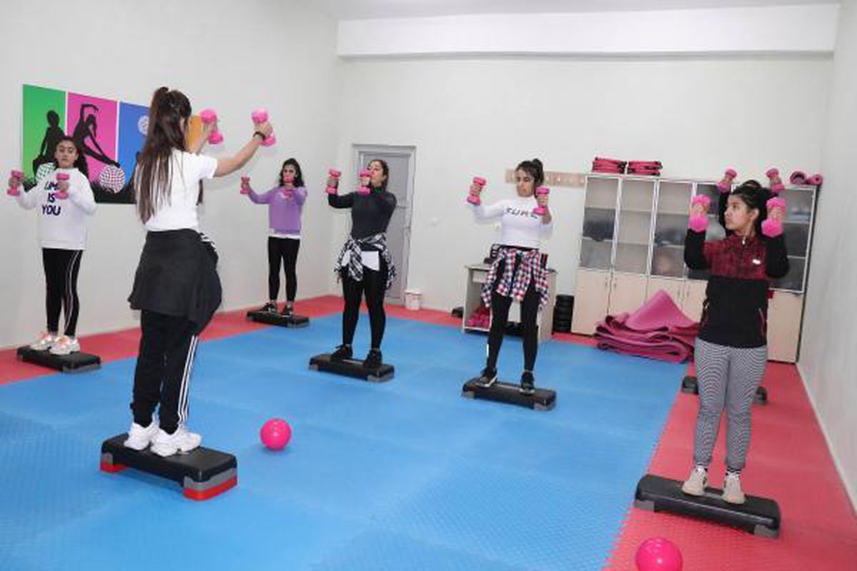Midyat'ta kadınlar için spor salonu