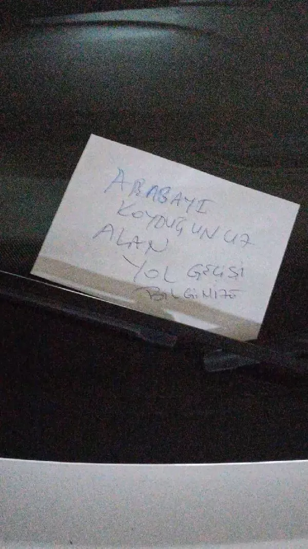 Savcının aracının camına not bırakan kişinin avukatı: Adalet Bakanımıza teşekkür ediyoruz