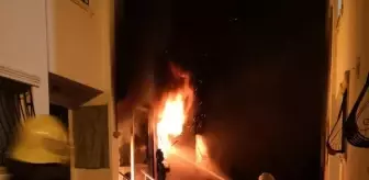 Villada korkutan yangın